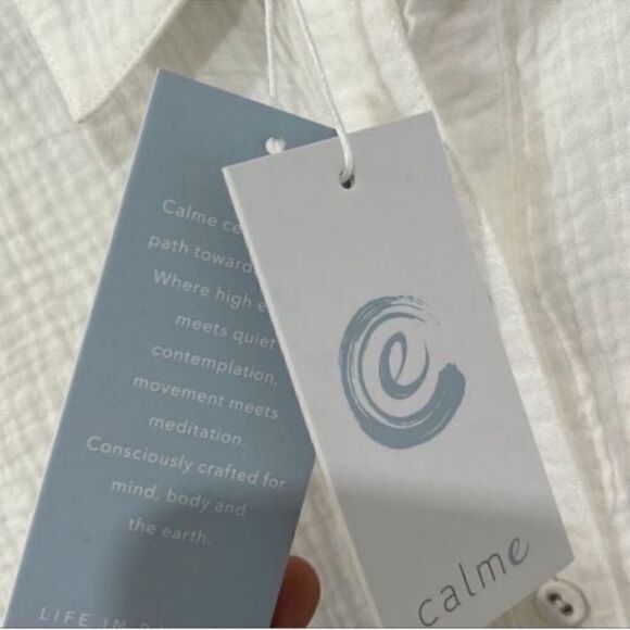 Johnny Was Calme Organic Cotton
Double pocket Oversized Shirt Dress(Size Small) - Picture 5 of 8